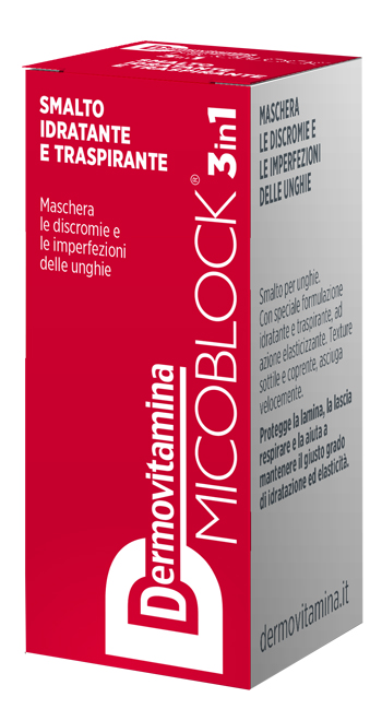 DERMOVITAMINA MICOBLOCK 3 IN 1 SMALTO IDRATANTE E TRASPIRANTE ROSSO 5 ML DERMOVITAMINA MICOBLOCK 3 IN 1 SMALTO IDRATANTE E TRASPIRANTE ROSSO 5 ML