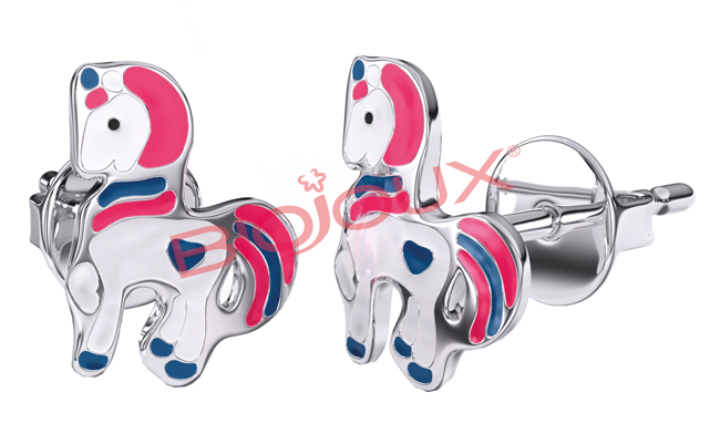 BJT703 ORECCHINI BABY UNICO STAINLESS STEEL