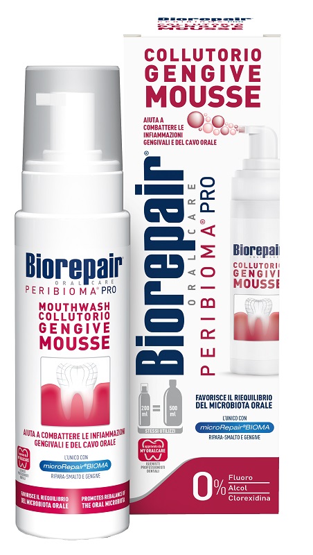 BIOREPAIR ORAL CARE PERIBIOMA PRO COLLUTORIO GENGIVE MOUSSE 200 ML BIOREPAIR ORAL CARE PERIBIOMA PRO COLLUTORIO GENGIVE MOUSSE 200 ML