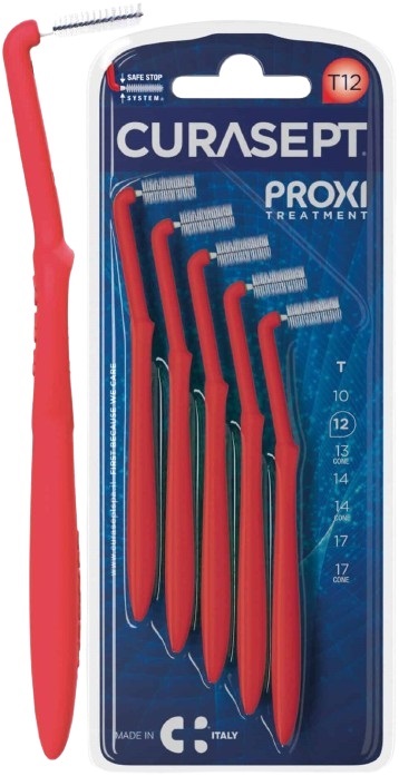 CURASEPT PROXI ANGLE T12 ROSSO/RED 5 PEZZI CURASEPT PROXI ANGLE T12 ROSSO/RED 5 PEZZI