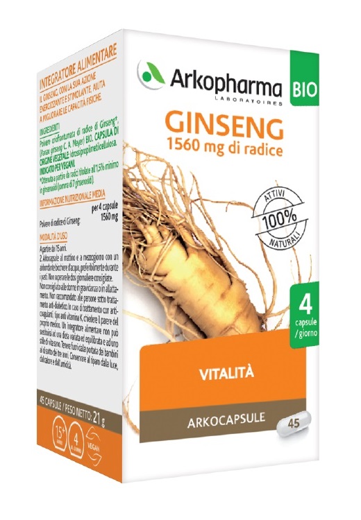 ARKOCPS GINSENG 45 CAPSULE BIO ARKOCPS GINSENG 45 CAPSULE BIO