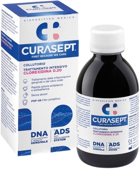 CURASEPT COLLUTORIO 0,20 ADS + DNA 200 ML CURASEPT COLLUTORIO 0,20 ADS + DNA 200 ML