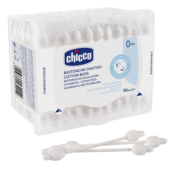 CHICCO BASTONCINI COTONATI 90 PEZZI CHICCO BASTONCINI COTONATI 90 PEZZI