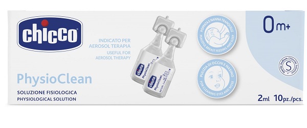 CHICCO SOLUZIONE PHYSIOCLEAN 2 ML 10 PEZZI CHICCO SOLUZIONE PHYSIOCLEAN 2 ML 10 PEZZI