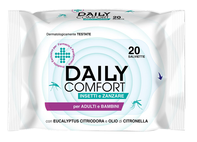 DAILY COMFORT ANTIZANZARE SALVIETTE 20 PEZZI DAILY COMFORT ANTIZANZARE SALVIETTE 20 PEZZI