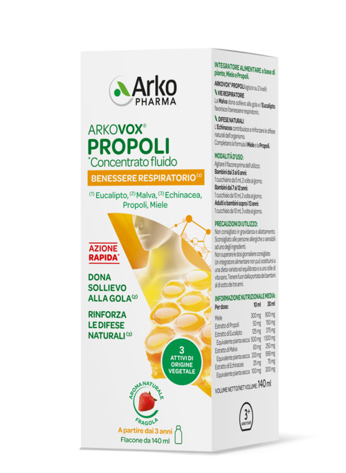ARKOVOX PROPOLI CONCENTRATO FLUIDO 140 ML ARKOVOX PROPOLI CONCENTRATO FLUIDO 140 ML