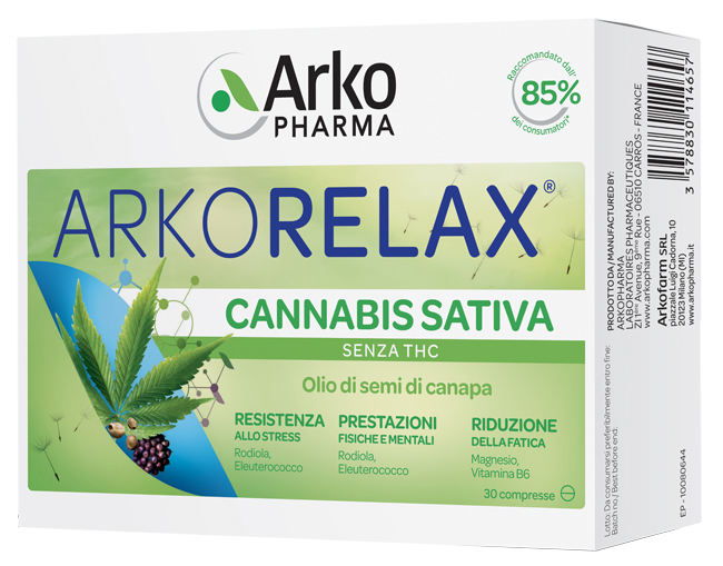 ARKORELAX CANNABIS SATIVA 30 COMPRESSE ARKORELAX CANNABIS SATIVA 30 COMPRESSE