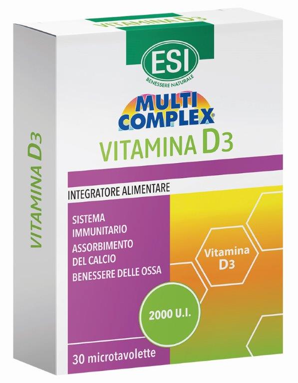 ESI MULTICOMPLEX VITAMINA D3 30 TAVOLETTE ESI MULTICOMPLEX VITAMINA D3 30 TAVOLETTE
