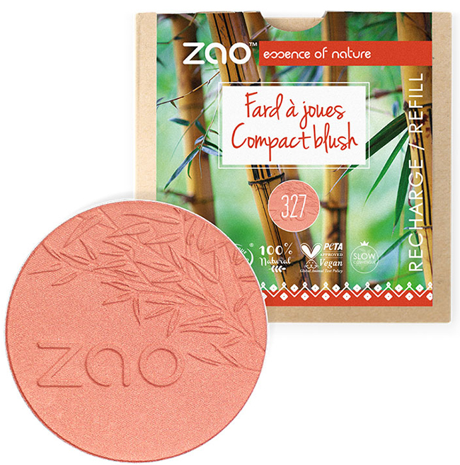 ZAO ORGANIC MAKE UP RICARICA FARD COMPATTO 327 ROSA CORALLO 9 G