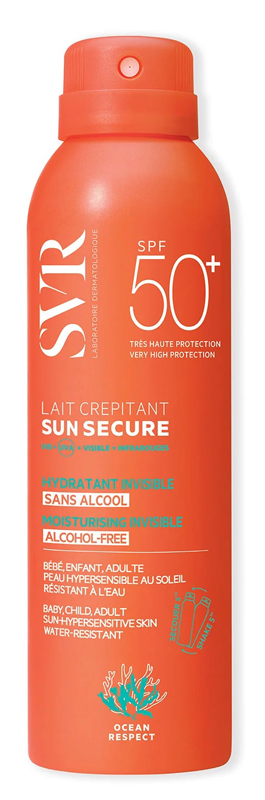 SUN SECURE LAIT CREPITANT SPF50+ 200 ML SUN SECURE LAIT CREPITANT SPF50+ 200 ML