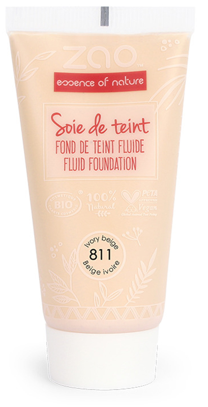 ZAO ORGANIC MAKE UP RICARICA SOIE DE TEINT FONDOTINTA FLUIDO 811 BEIGE AVORIO 30 ML