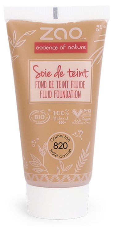 ZAO ORGANIC MAKE UP RICARICA SOIE DE TEINT FONDOTINTA FLUIDO 820 CAMMELLO 30 ML