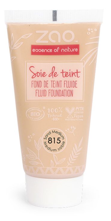 ZAO ORGANIC MAKE UP RICARICA SOIE DE TEINT FONDOTINTA FLUIDO 815 MEDIUM SABBIA 30 ML