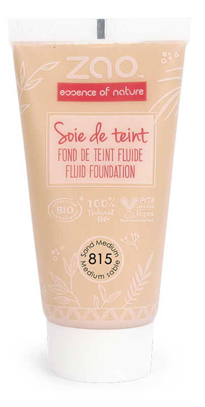 ZAO ORGANIC MAKE UP RICARICA SOIE DE TEINT FONDOTINTA FLUIDO 815 MEDIUM SABBIA 30 ML