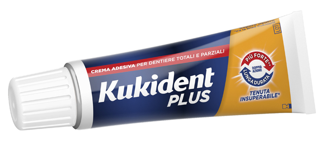 KUKIDENT PLUS DOPPIA AZIONE CREMA ADESIVA DENTIERE 40 G KUKIDENT PLUS DOPPIA AZIONE CREMA ADESIVA DENTIERE 40 G