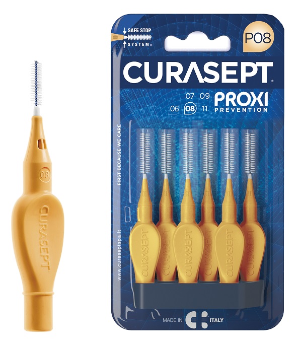 CURASEPT PROXI P08 ARANCIO CHIARO 6 PEZZI CURASEPT PROXI P08 ARANCIO CHIARO 6 PEZZI