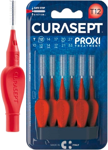 CURASEPT PROXI T12 ROSSO/RED 6 PEZZI CURASEPT PROXI T12 ROSSO/RED 6 PEZZI