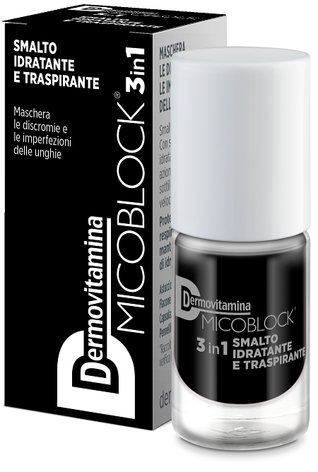 DERMOVITAMINA MICOBLOCK 3IN1 SMALTO IDRATANTE E TRASPIRANTE NERO 5 ML DERMOVITAMINA MICOBLOCK 3IN1 SMALTO IDRATANTE E TRASPIRANTE NERO 5 ML