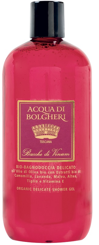 ACQUA DI BOLGHERI BIO BAGNODOCCIA BACCHE DI VINUM 500 ML ACQUA DI BOLGHERI BIO BAGNODOCCIA BACCHE DI VINUM 500 ML