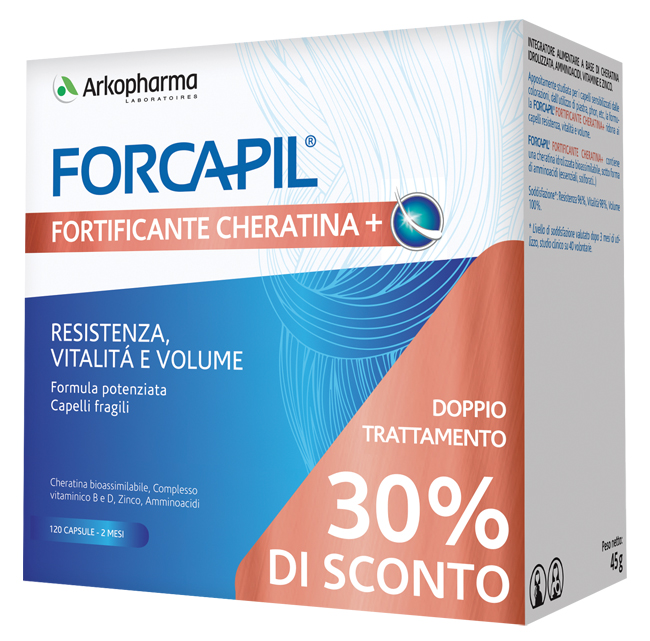 FORCAPIL FORTIFICANTE CHERATINA+ PROMO 120 CAPSULE PREZZO SPECIALE FORCAPIL FORTIFICANTE CHERATINA+ PROMO 120 CAPSULE PREZZO SPECIALE