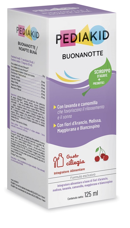 PEDIAKID BUONANOTTE 125 ML GUSTO CILIEGIA SENZA GLUTINE