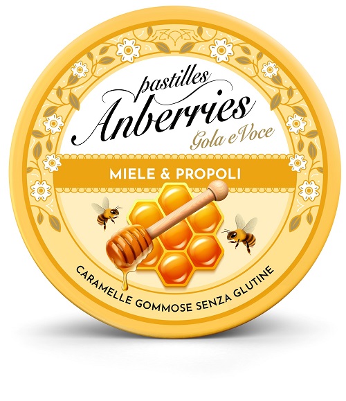 ANBERRIES MIELE&PROPOLI CARAMELLE GOMMOSE 50 G ANBERRIES MIELE&PROPOLI CARAMELLE GOMMOSE 50 G