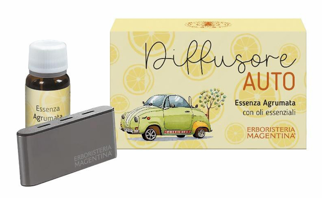 DIFFUSORE AUTO + ESSENZA AGRUMATA DIFFUSORE AUTO + ESSENZA AGRUMATA