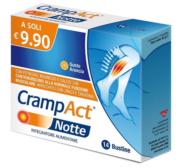 CRAMPACT NOTTE 14 BUSTINE GUSTO ARANCIA CON EDULCORANTE CRAMPACT NOTTE 14 BUSTINE GUSTO ARANCIA CON EDULCORANTE