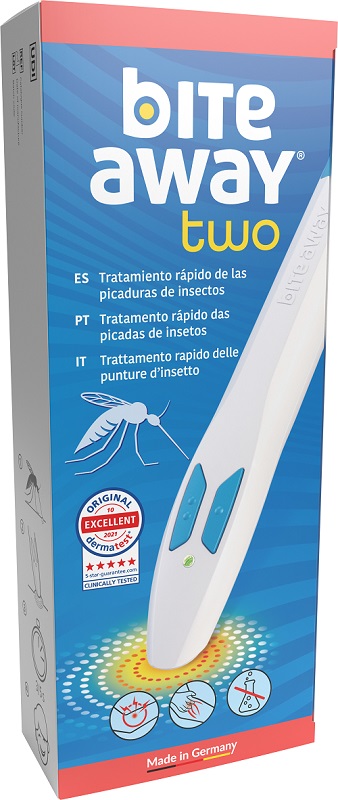 DISPOSITIVO ELETTRONICO PER IL TRATTAMENTO DELLE PUNTURE DI INSETTI BITE AWAY TWO DISPOSITIVO ELETTRONICO PER IL TRATTAMENTO DELLE PUNTURE DI INSETTI BITE AWAY TWO