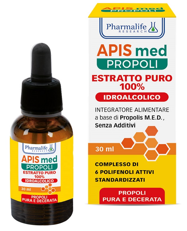 APIS MED PROPOLI ESTRATTO PURO IDROALCOLICO 30 ML APIS MED PROPOLI ESTRATTO PURO IDROALCOLICO 30 ML