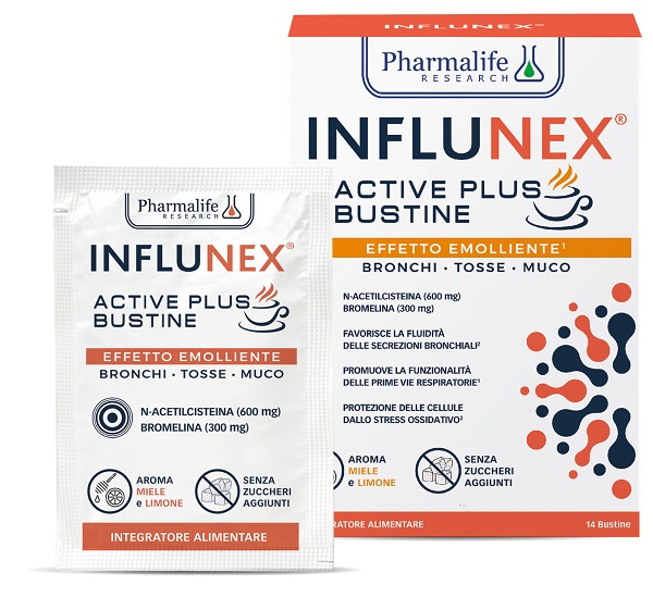 INFLUNEX ACTIVE PLUS EMOLLIENTE 14 BUSTINE INFLUNEX ACTIVE PLUS EMOLLIENTE 14 BUSTINE