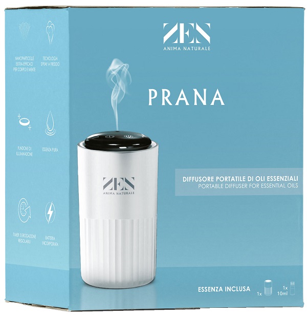 PRANA DIFFUSORE PORTATILE ULTRASUONI + OLIO ESSENZIALE 10 ML PRANA DIFFUSORE PORTATILE ULTRASUONI + OLIO ESSENZIALE 10 ML