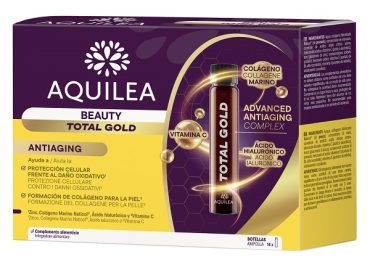 AQUILEA BEAUTY TOTAL GOLD 14 AMPOLLE SENZA GLUTINE SENZA LATTOSIO