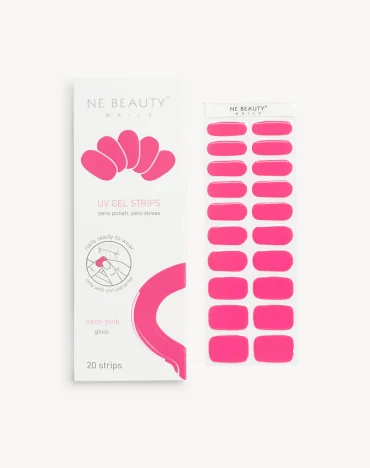 Ne Beauty strips manicure Neon Pink