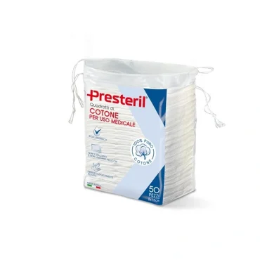 Presteril Quadrotti Cotone 8x7,5cm